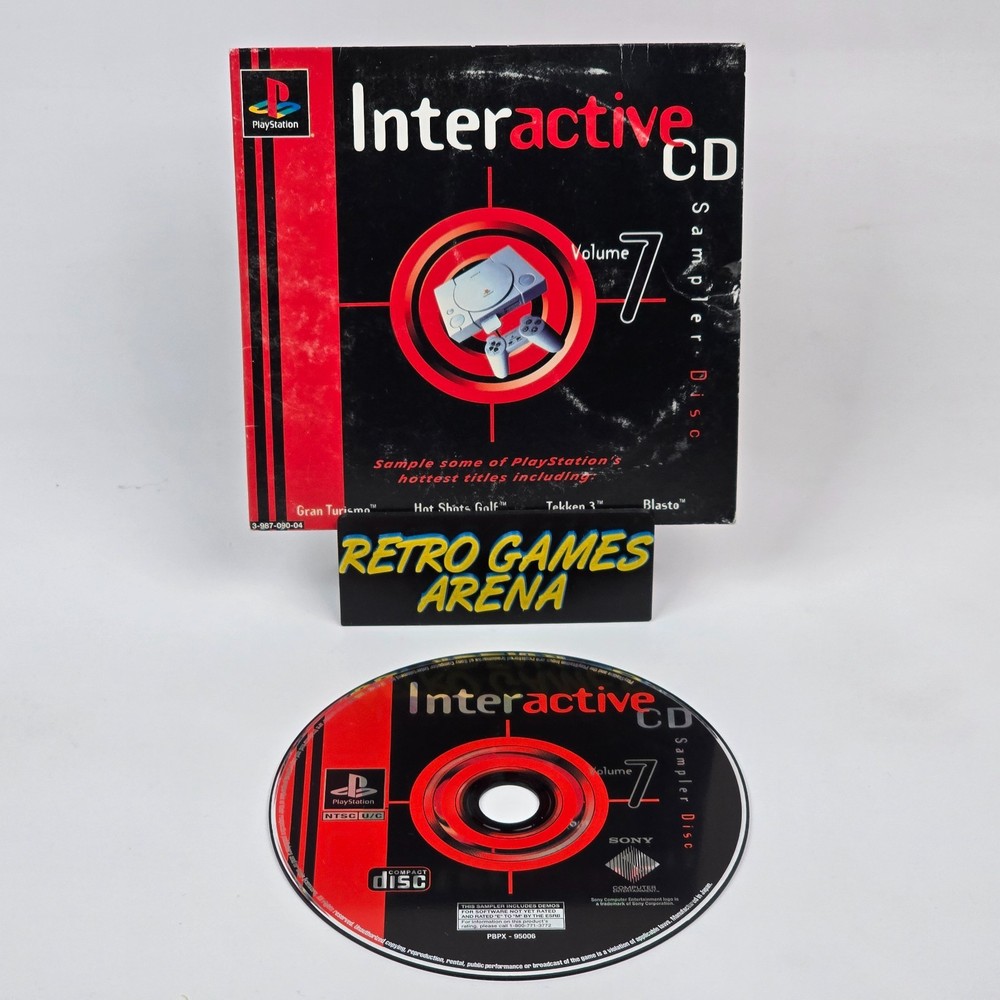 Interactive CD Sampler Disc Volume 7  (PlayStation 1 PS1) CIB COMPLETE