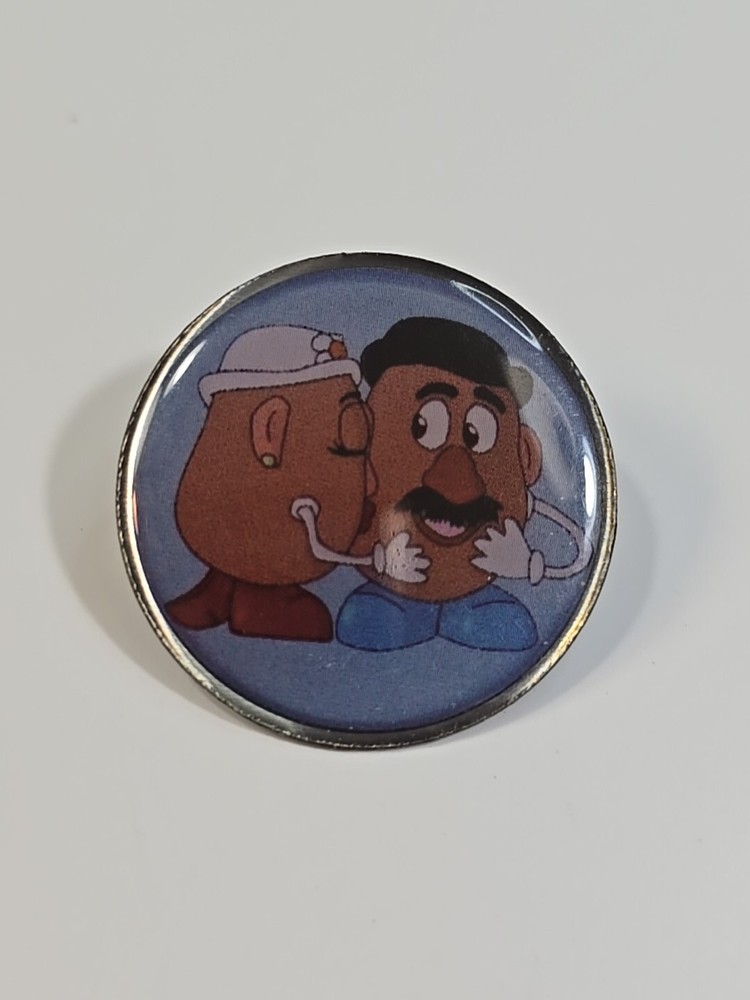 Mr. and Mrs. Potato Head Lapel Pin Thin Metal