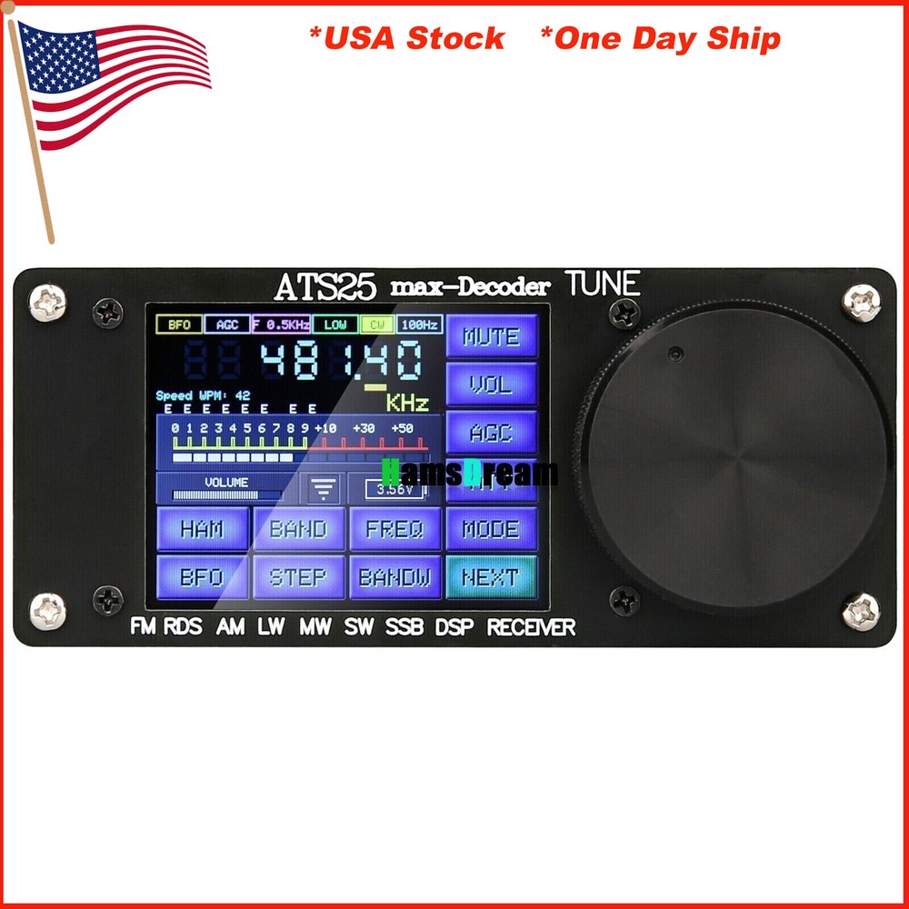 HamGeek ATS25max-Decoder Si4732 Full Band Receiver DSP SW Official+Activation