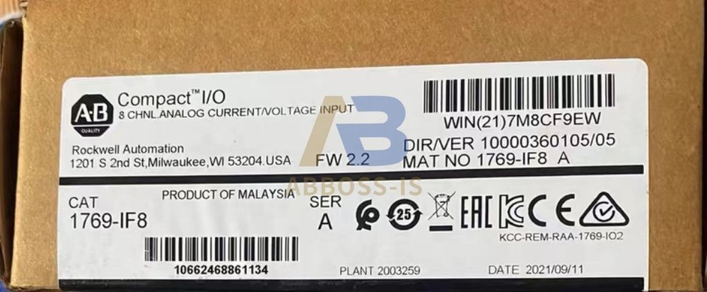 AB 1769-IF8 / A CompactLogix 8 Pt Analog Input Module