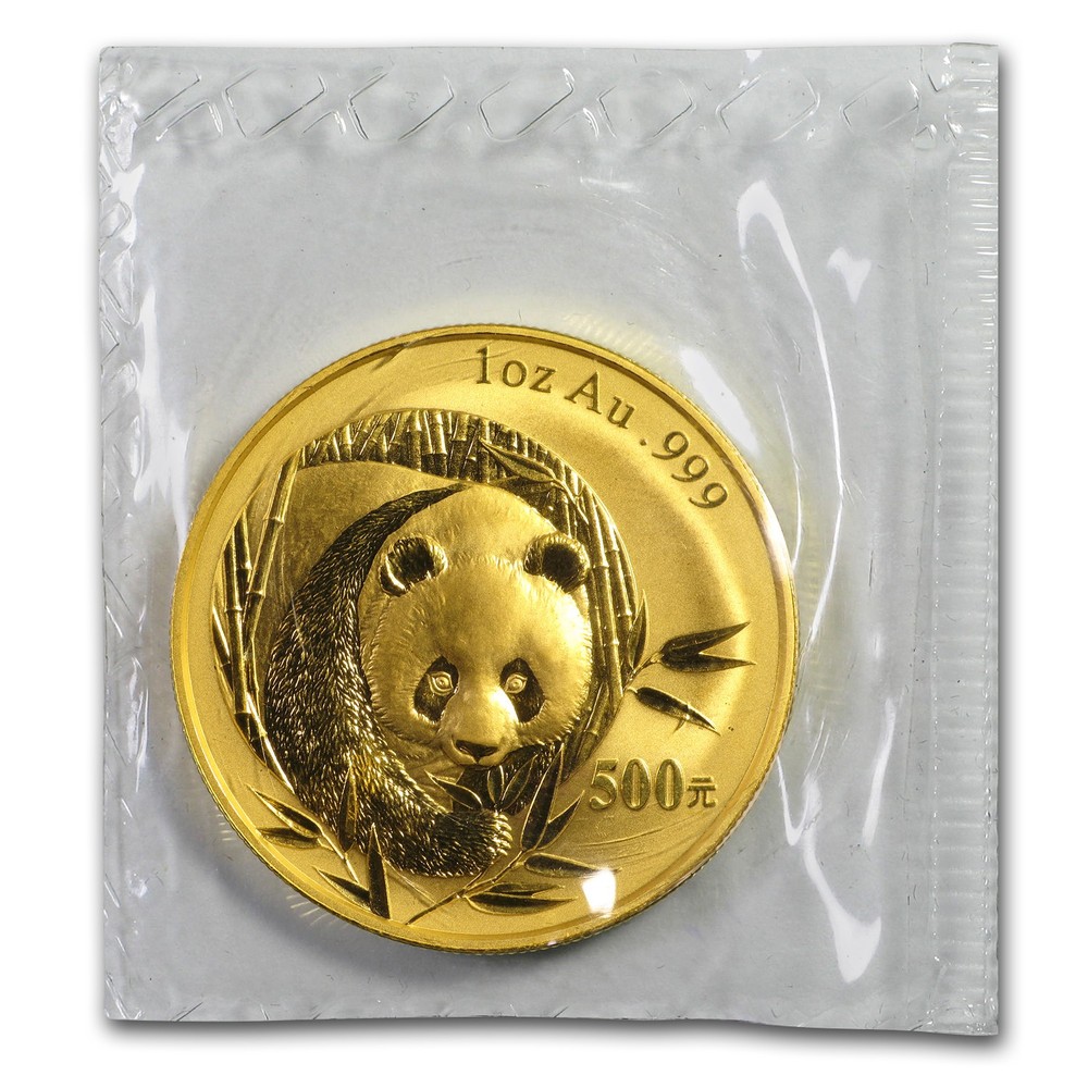 2003 China 1 oz Gold Panda BU (Sealed)