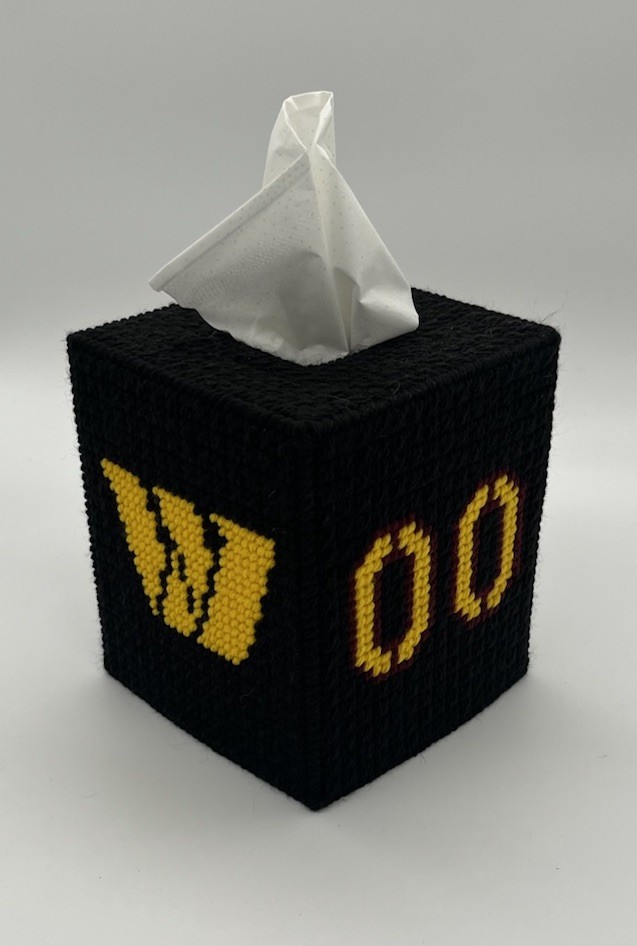 Washington Commanders Tissue Box Kleenex Plastic Canvas Cover Handmade