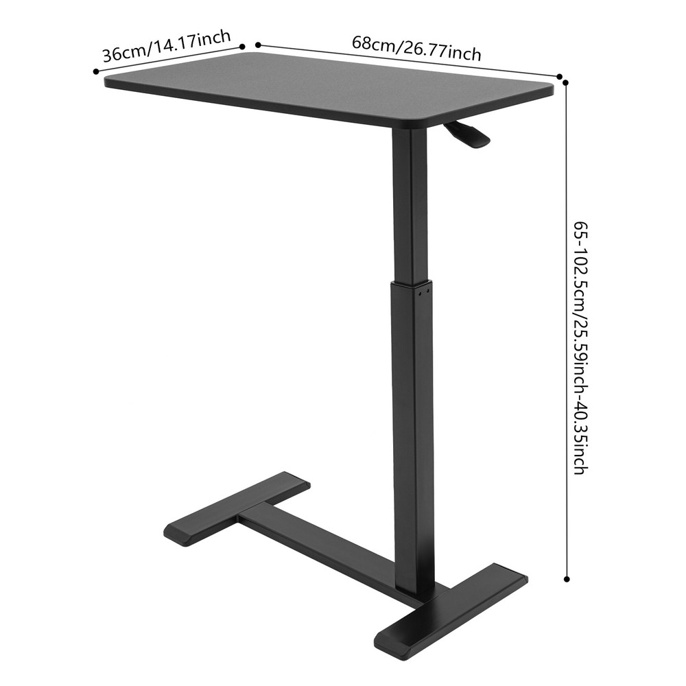 Height Adjustable Computer Over Bed Side Table Used As A Projector Stand Holder