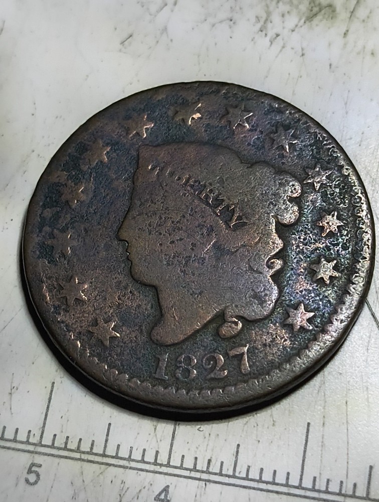 1827 Coronet Head Large Cent