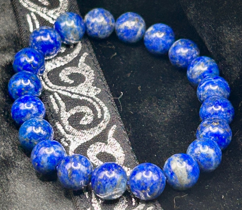 Lapis Lazuli Beaded Stretch Bracelet