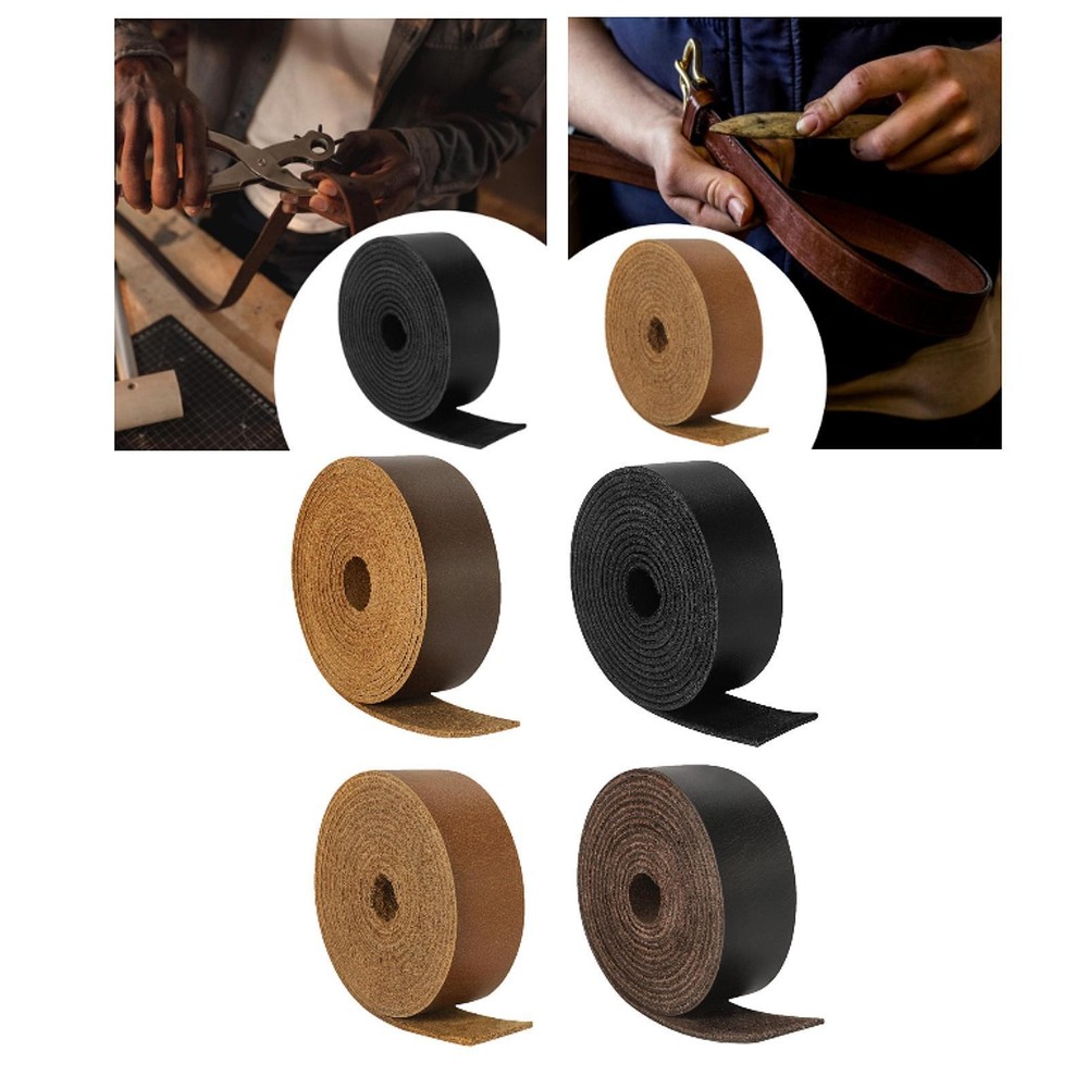 Leather Blank Belt Strip Crafting Drawer Pulls Hemming Strap