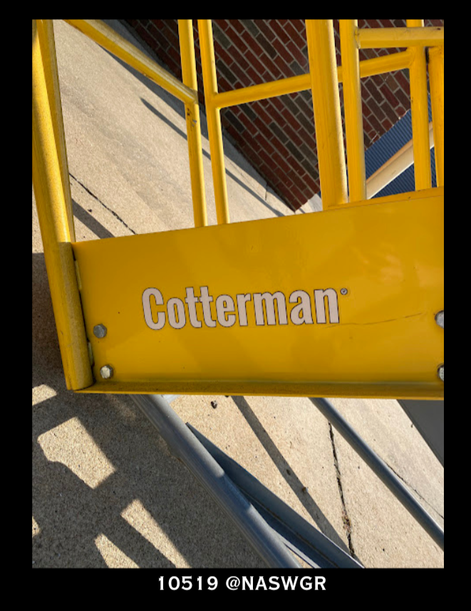 Cotterman Workmaster Heavy-Duty Rolling Ladder - 15 Step Ladder