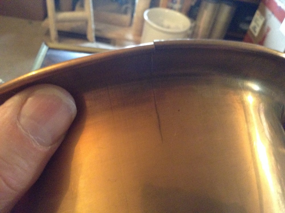Brass three Legged planner