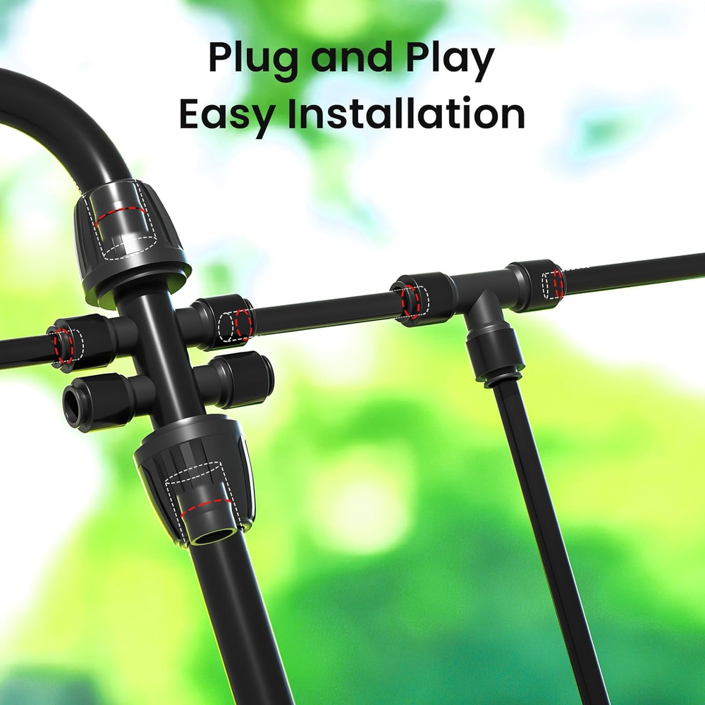 230FT Drip Irrigation System,Quick Connector Garden Watering System Automatic Sp