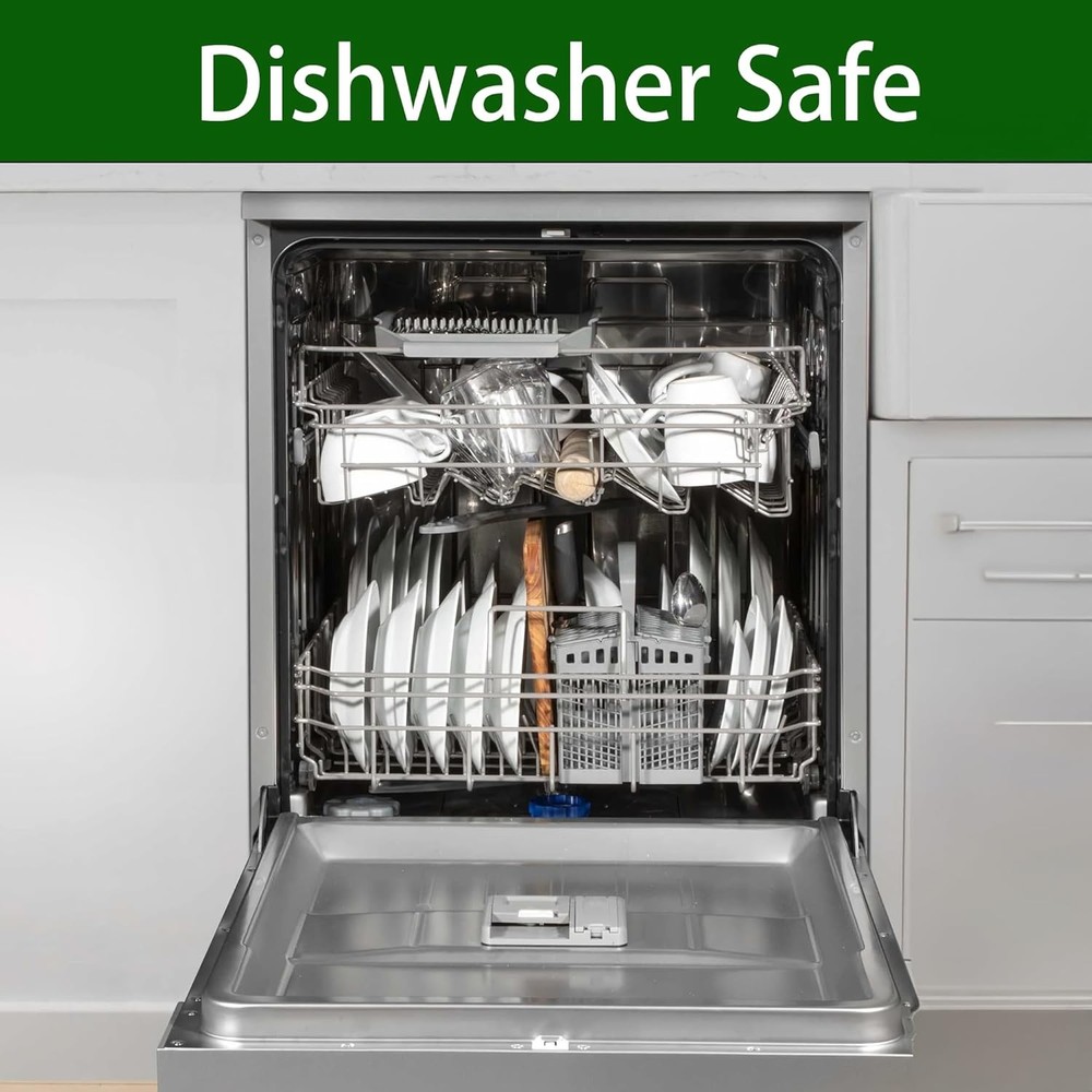 Silverware Organizer Utenisl Holder Kitchen Drawer 5 Slots, White