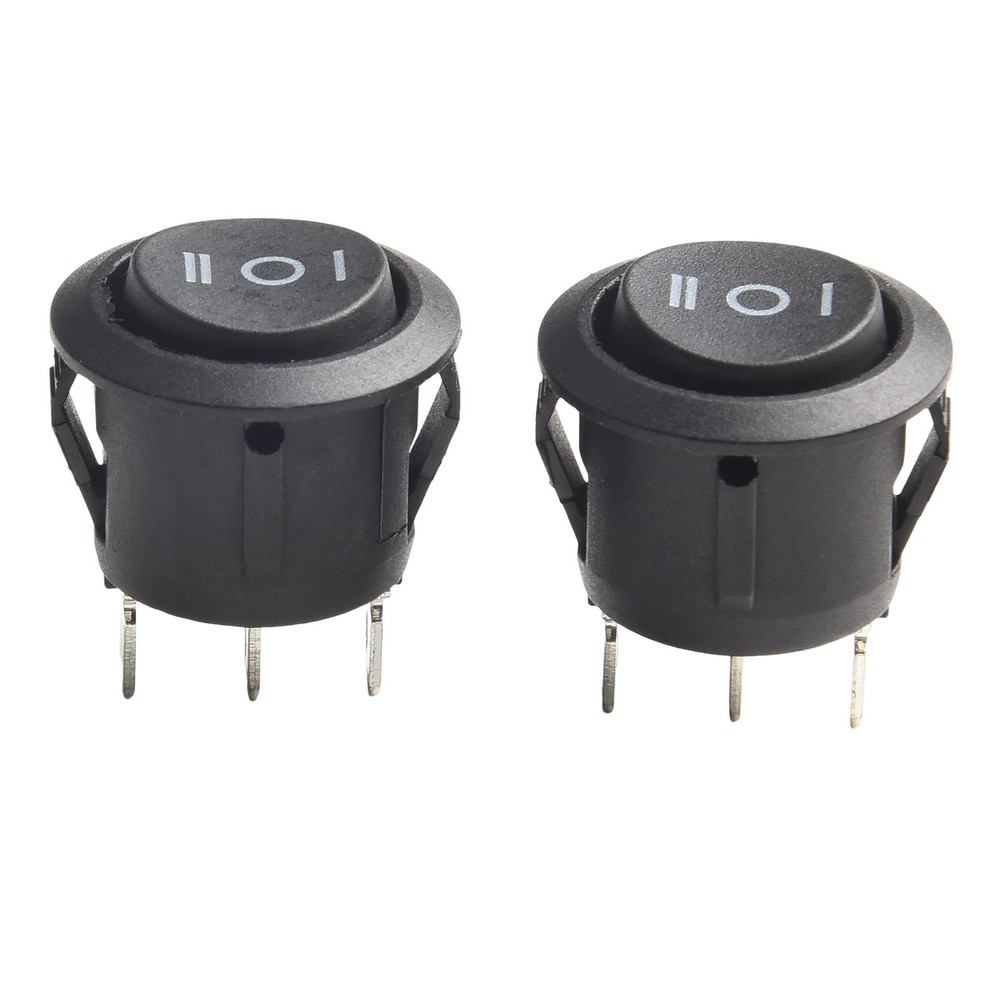 3 Pin Rocker Switch Easy Panel Mount Momentary Rocker Switch Convenient Package