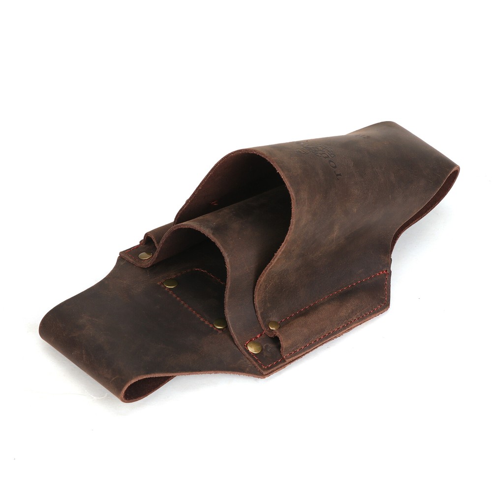 Leather Tool Holder Belt Storage Tree Logger Wedge Holster File Case Bag