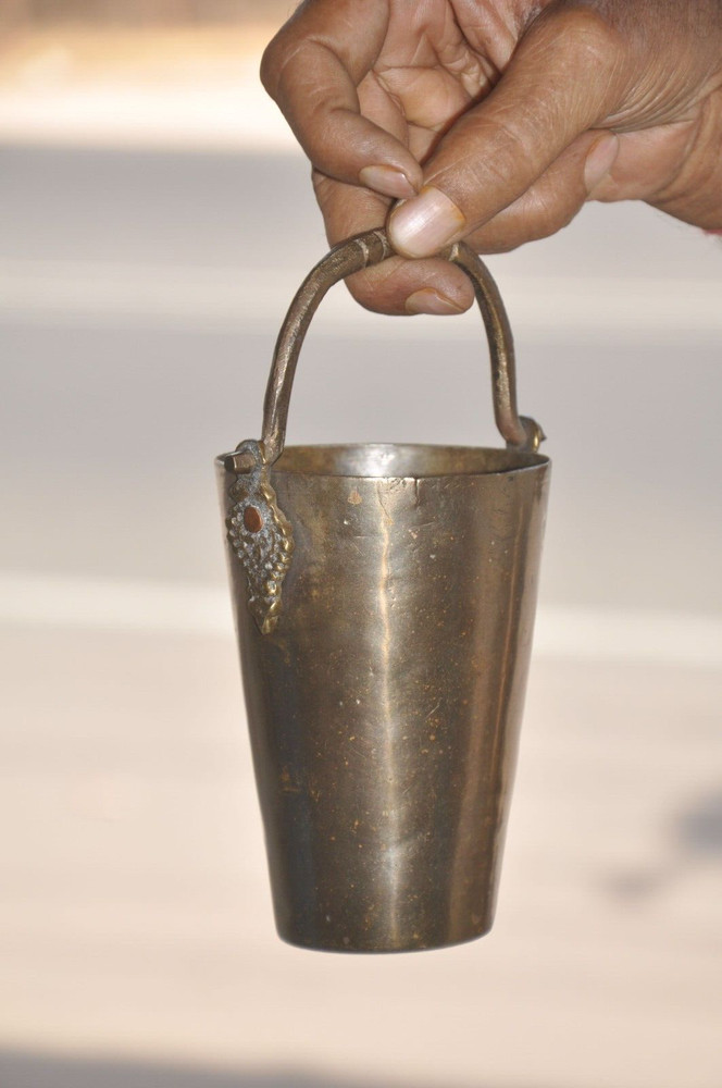 Vintage Brass Handcrafted Solid Heavy Fine Quality Lassi Glass