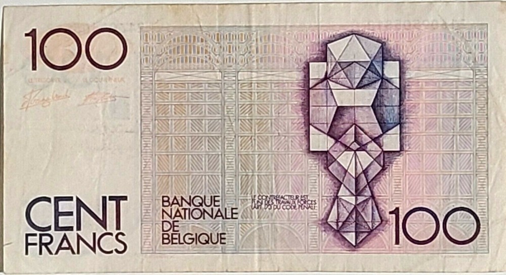 Belgium 100 Francs Honderd Frank 1980s