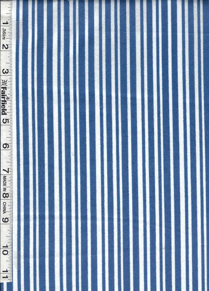 Americana Patchwork Blue Ticking by P & B Textiles bty