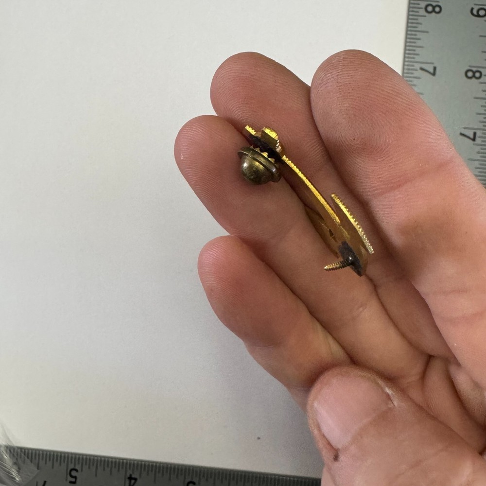 Gold Tone Naval Anchor Insignia