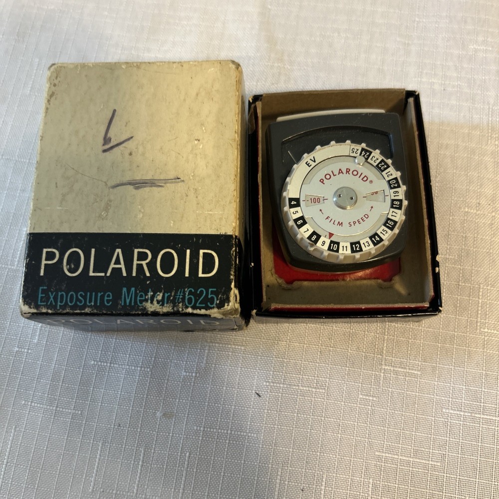 Vintage Polaroid Exposure Meter Model 625 With Box