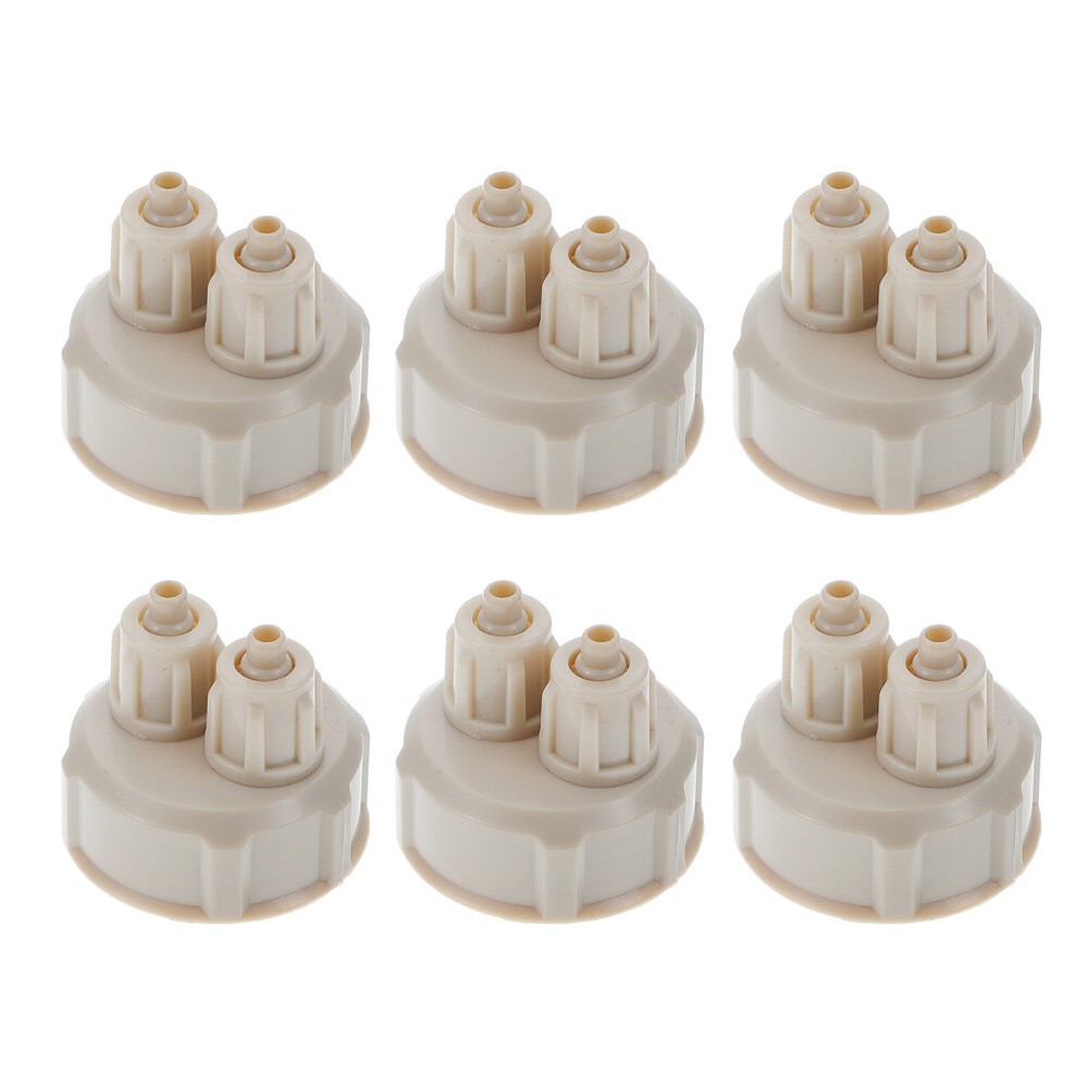 6PCS Carbon Dioxide Reactor CO2 Diffuser Caps Aquarium Plants System Accessories