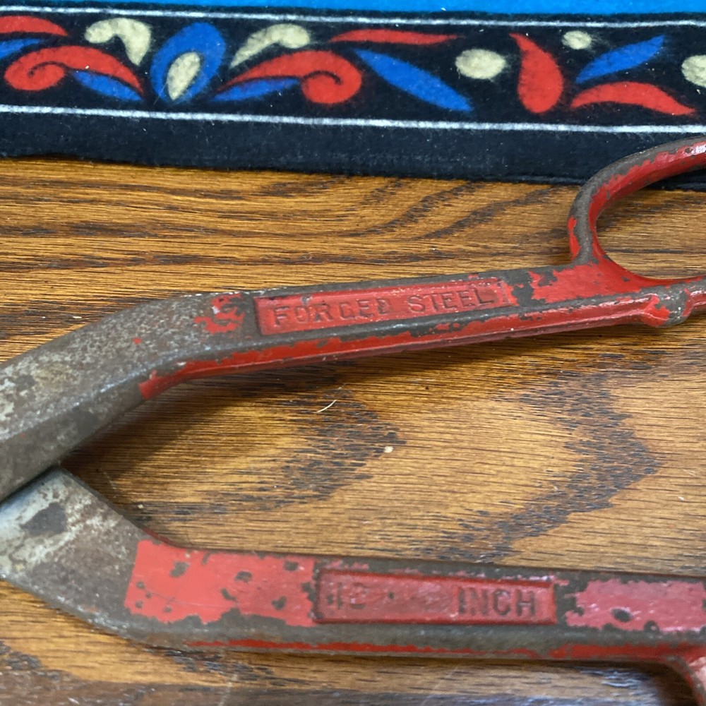 Vintage BB 12" Forged Steel Tin Snips