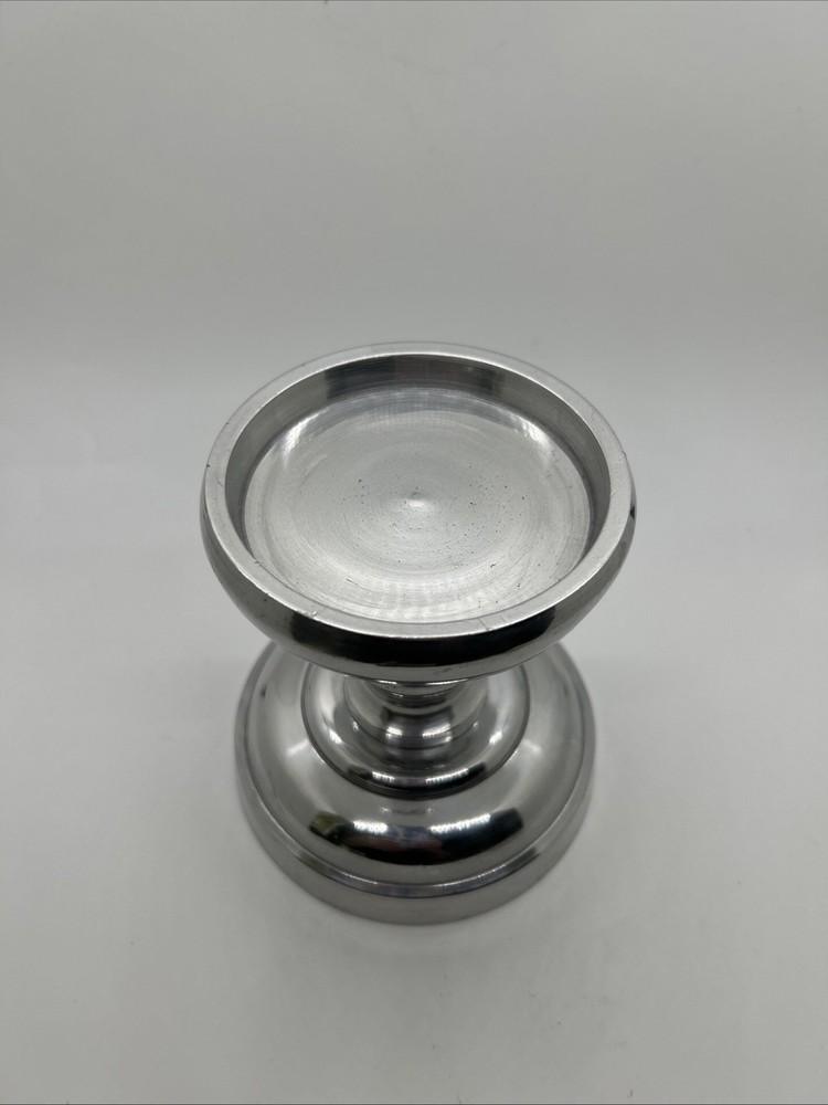Silver / Silverplate Pedestal Candle Holder 5”