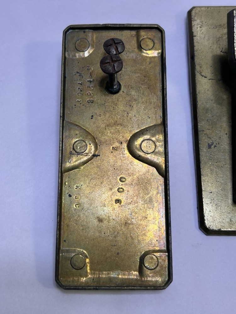 Unique, Heavy Brass Drawer Pulls Set Of 4