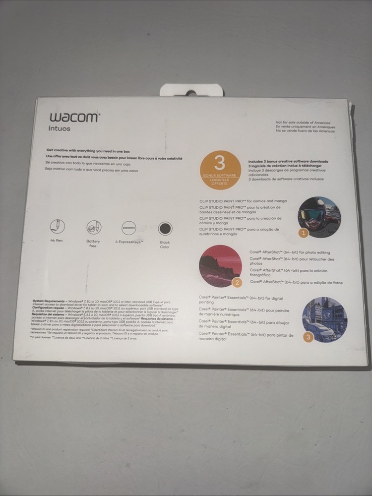 Wacom Intuos Creative Pen Tablet with Bluetooth - Medium, Black