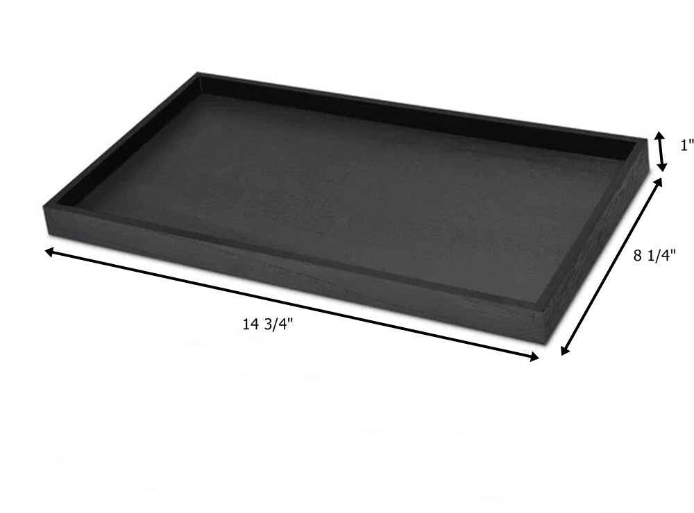 Black Brooch Bangle Jewelry Red 8 Space Liner Display Stackable Plastic Tray
