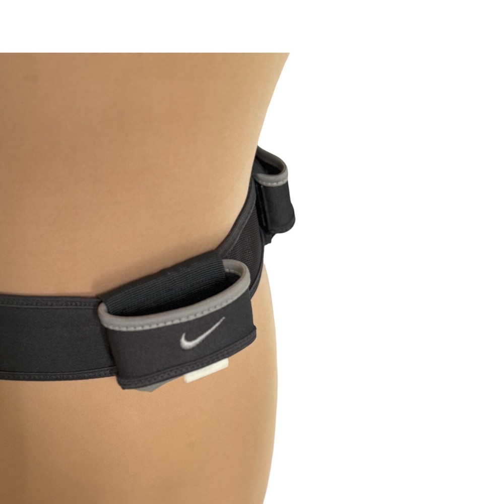 Vintage Nike Hydration Belt Water Bottle Pocket Zip Pocket Hook Loop Adjustable