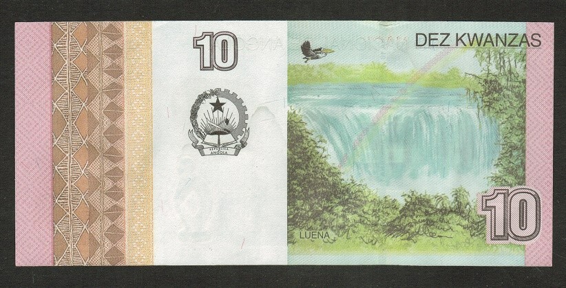 ANGOLA BANKNOTE 10 KWANZAS 2012 UNC