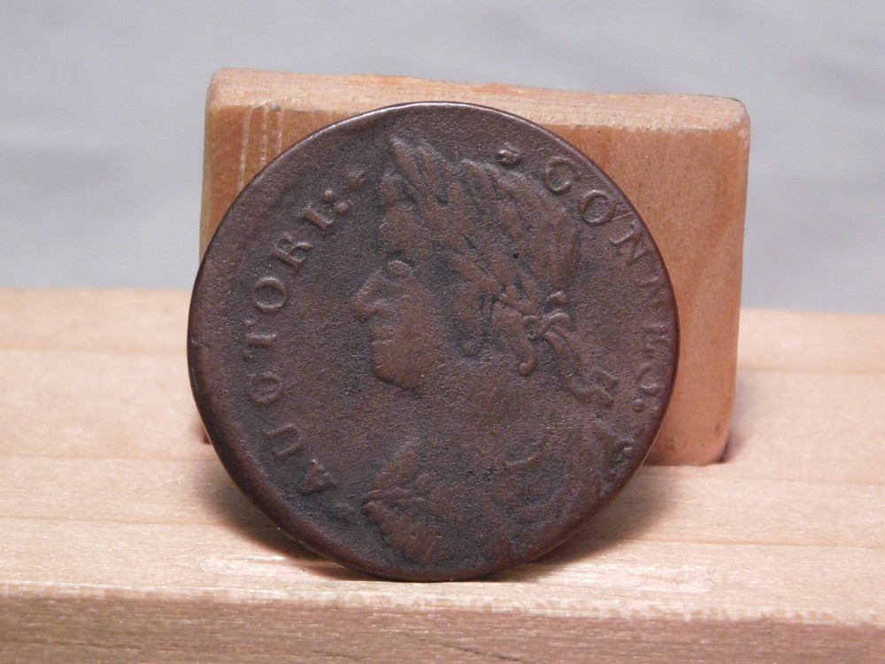1787 Connecticut copper draped bust left