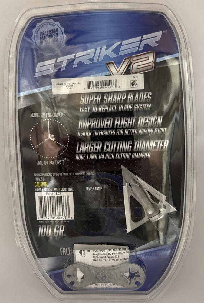 G5 Striker V2 100 Grain Broadhead - 3 Pack Bow Hunting Bows