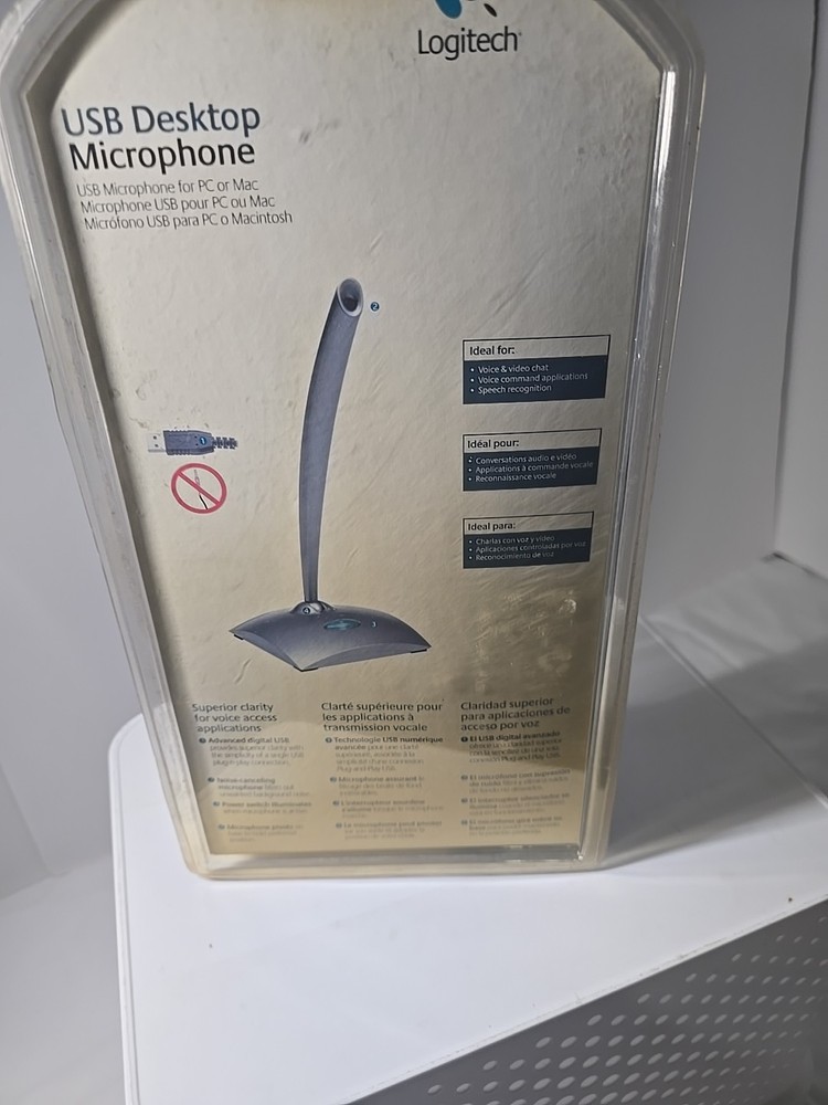 Logitech USB Desktop Microphone New