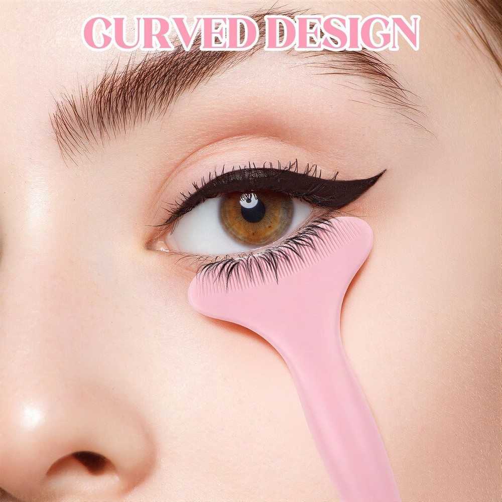 Mascara Shield Applicator Guard - Reusable Eyeliner Stencils Eyeshadow Tool