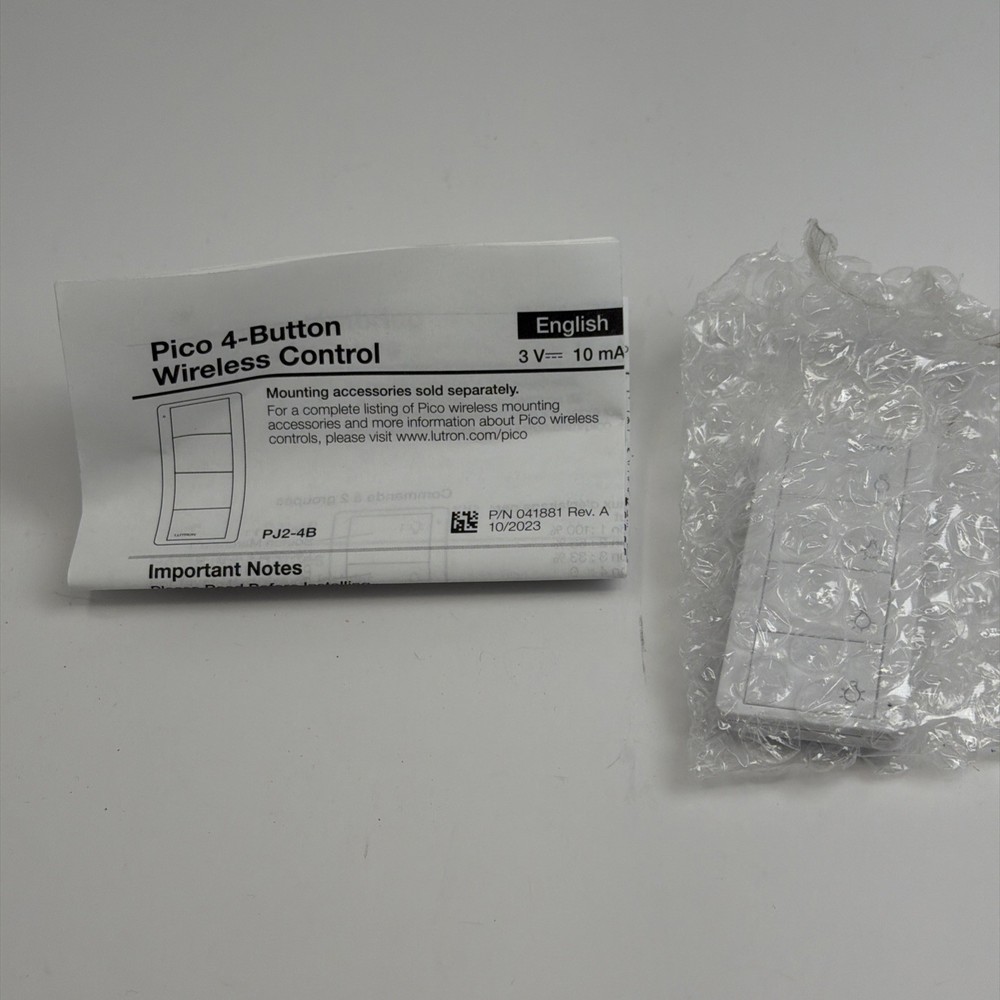 Lutron PJ2-4B-GWH-L31, 4 Button Scene Light, Wireless Controller