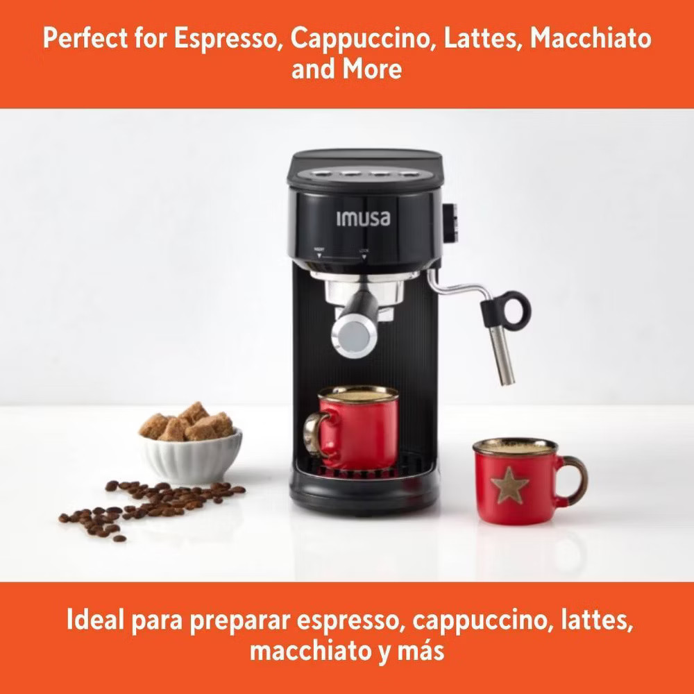 IMUSA SlimBrew Espresso Cappuccino Maker