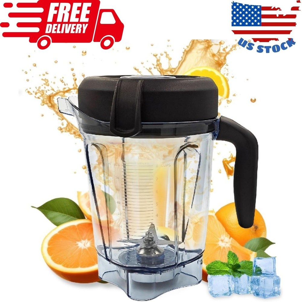 For Vitamix Blender Pitcher 64 oz Low-Profile Container