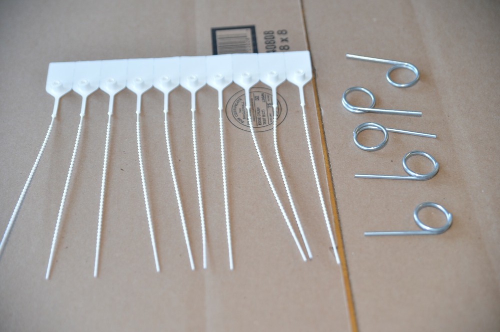 🎯 10 WHITE FIRE EXTINGUISHER TAMPER FLAG SEALS & 5 SAFETY PULL PINS