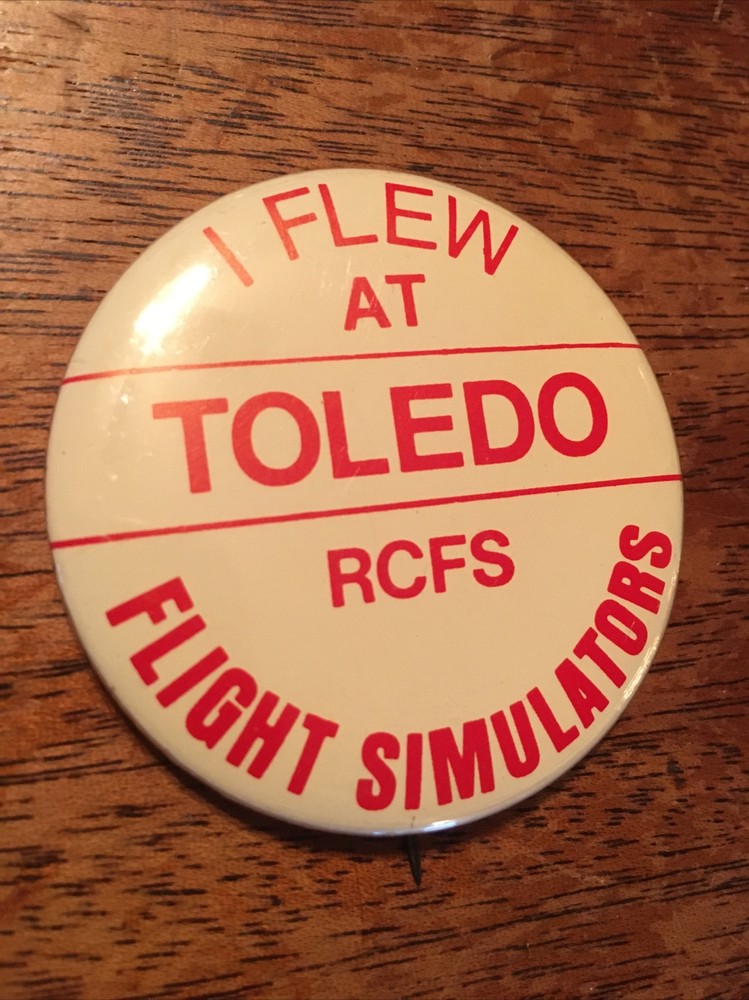 I flew at Toledo RCFS flight simulators￼ pin, Remote control aeronautics￼
