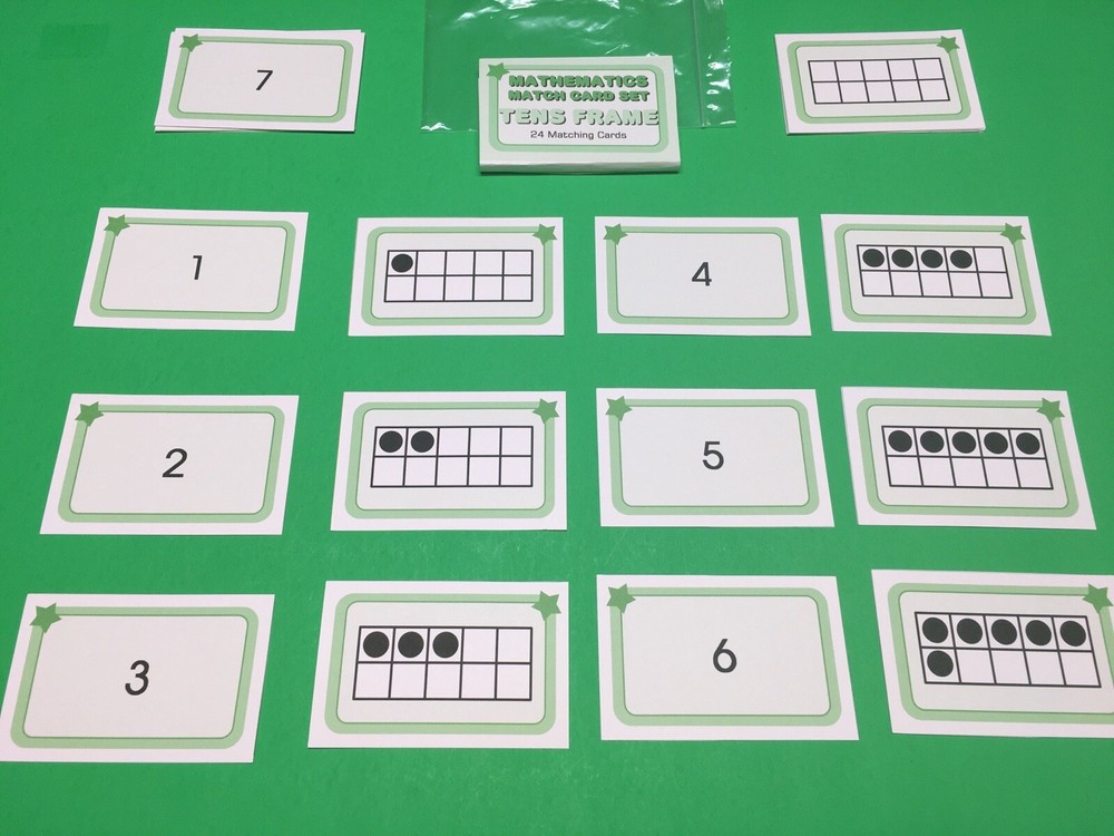 Tens Frames - Learning Flash Cards For Kids - Educational