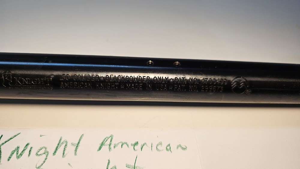 Knight American Knight Inline Muzzleloader 22" Barrel No Breech (4)