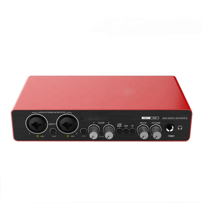Professional Studio Recording USB Audio Interface with Creative Preamplifier