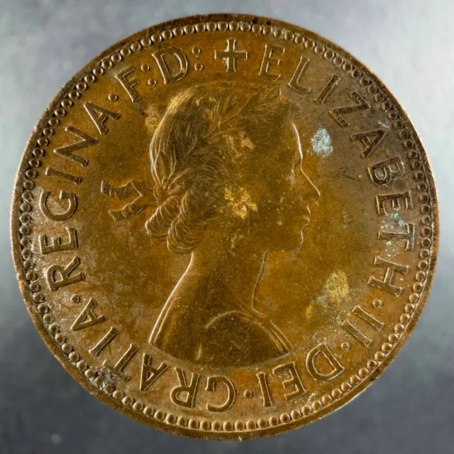 1959 Great Britain Half Penny Choice Example