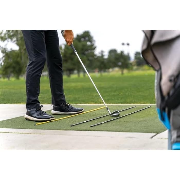 SKLZ Golf Alignment Sticks Training Aid - Improve Stance, Swing, Accuracy (3-Pac