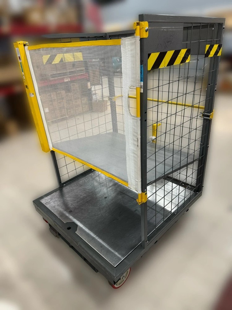 Order Picking Cage Cart with Aluminum Deck