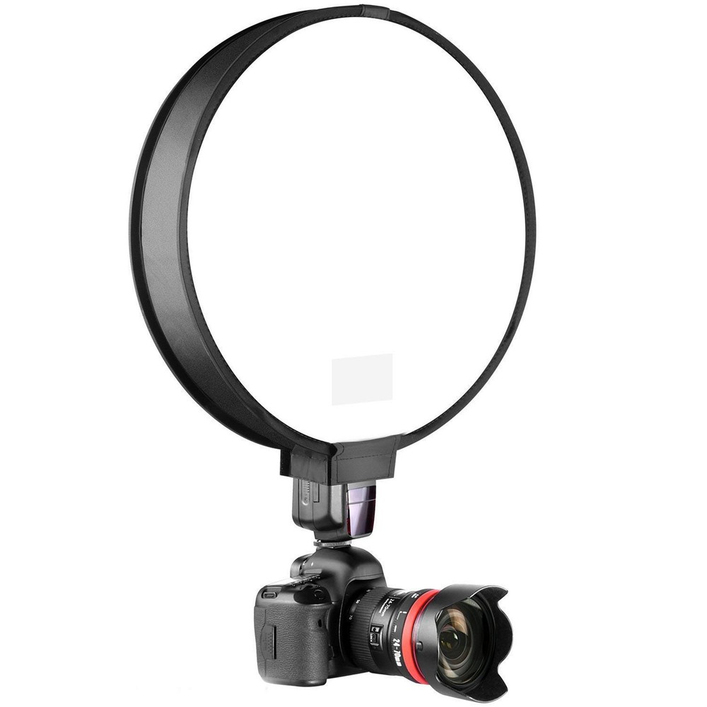 2X 40Cm Round Universal Portable Speedlight Softbox Flash Diffuser On-Top9779