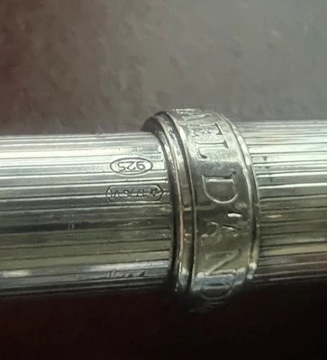RAFAEL D'ANDRE SOLID 925 SILVER ballpoint pen writes with case