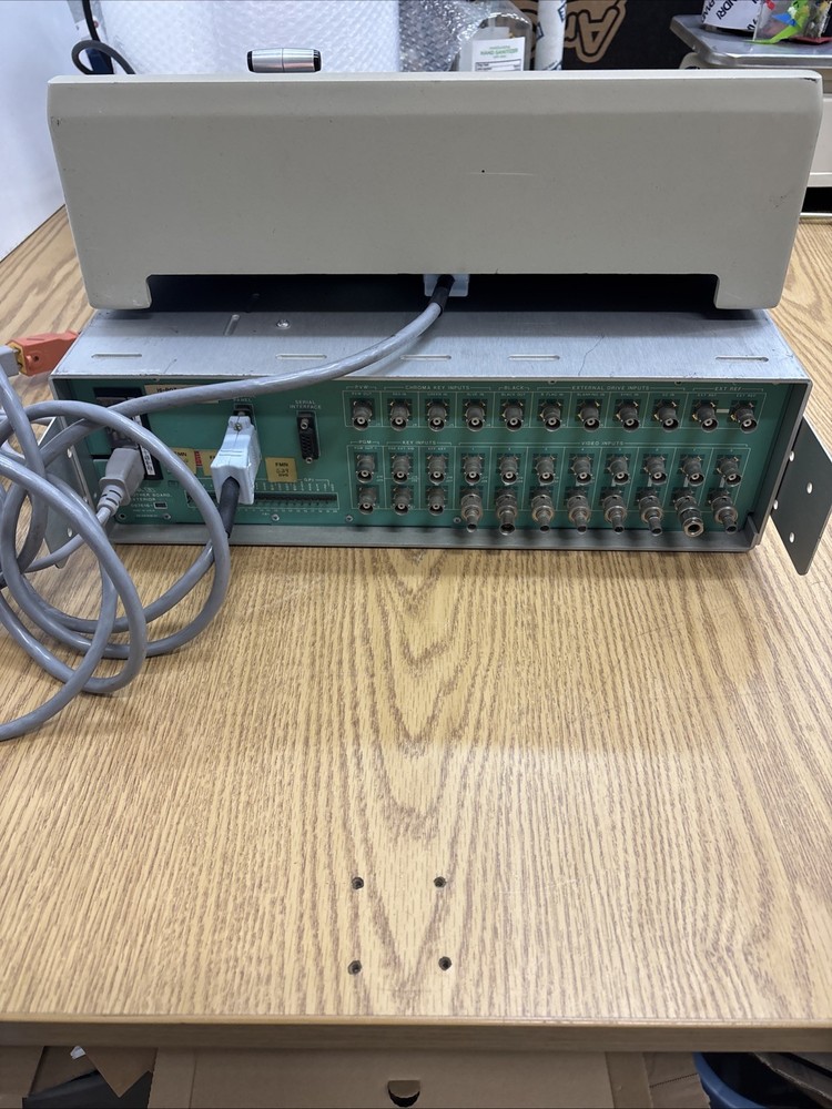 Grass Valley Group Model 100 Switcher w/Electroincs Frame ***Powers On
