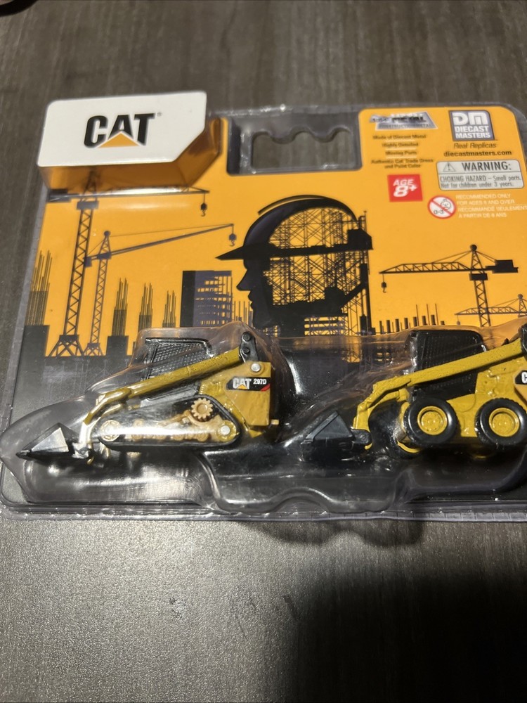 1:64 CAT 272D2 Steer Loader & 297D2 Track Loader -- Diecast Masters Caterpillar