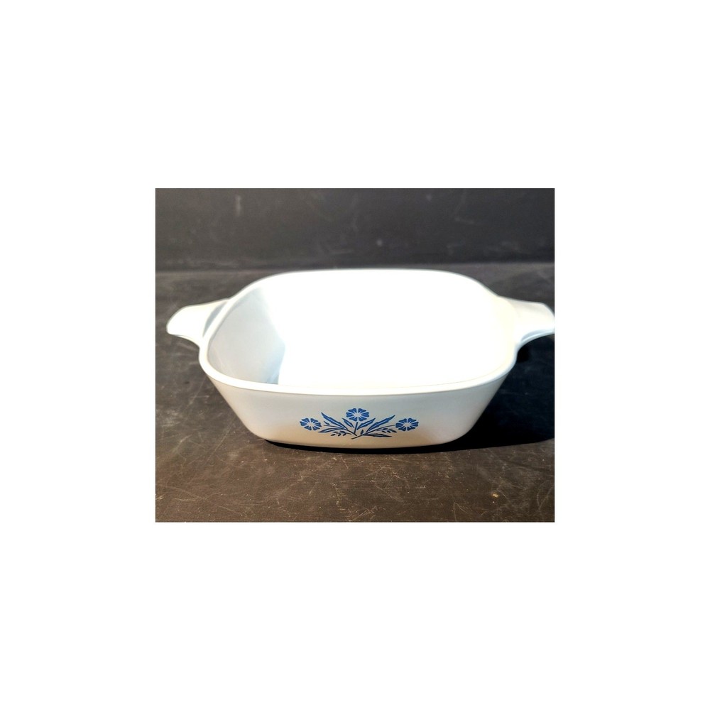 194267. Individual Sized Corning Ware Casserole Dish Blue Cornflower