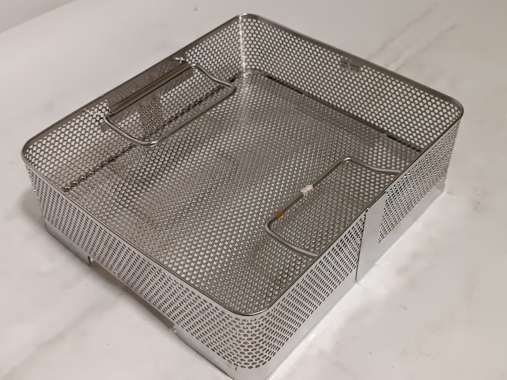 3 Round 7.25" Universal Metal Filter Retention Plates & Sterilization Container